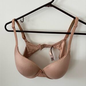 Victoria's Secret Tan Bra well worn breastfeeding nursing bra